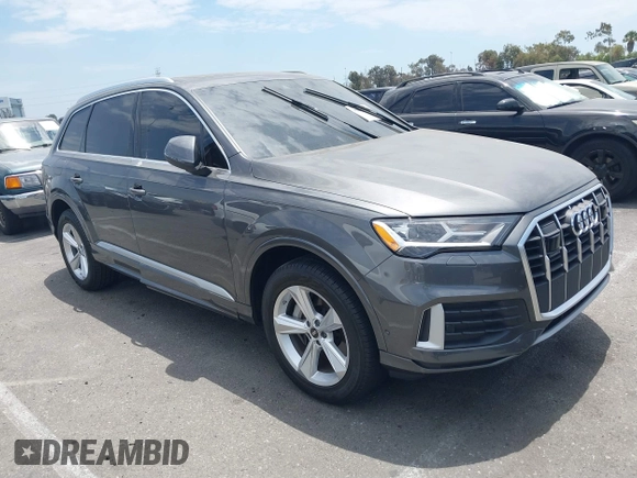 2023 Audi Q7 Premium Plus with VIN WA1LCBF74PD006448, listed as a IAAI auction lot 39876273 with 22,295 mi miles and . Bid and sale history available at DreamBid. Image 1.