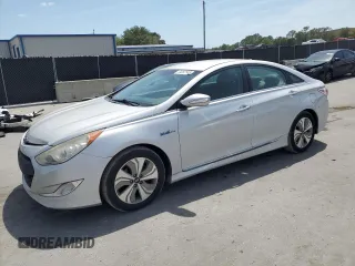 2015 Hyundai Sonata Hybrid Limited with VIN KMHEC4A43FA131119, listed as a Copart auction lot 54097145 with 124,260 mi miles and Clean Title. Bid and sale history available at carsss.com. Image 1.