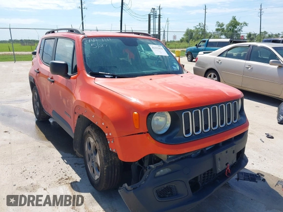 2017 Jeep Renegade Sport с VIN ZACCJAAB3HPF12020, выставлен на аукционе IAAI как лот 42323416 с пробегом 148 895 миль миль и . История ставок и продаж доступна на DreamBid. Изображение 6.
