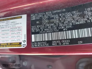 2011 Toyota 4Runner SR5 with VIN JTEZU5JR6B5017554, listed as a IAAI auction lot 41356165 with 212,014 mi miles. Bid and sale history available at carsss.com. Image 9.