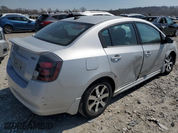 2012 Nissan Sentra SR with VIN 3N1AB6AP2CL711562, listed as a Copart auction lot 49531705 with Not provided miles and Salvage title. Bid and sale history available at DreamBid. Image 3.