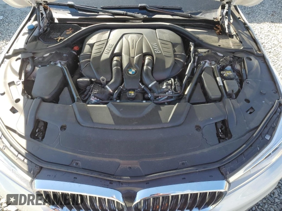 2016 BMW 7 Series 750i with VIN WBA7F0C56GGM20770, listed as a Copart auction lot 75985684 with 92,142 mi miles and Salvage Title. Bid and sale history available at carsss.com. Image 11.