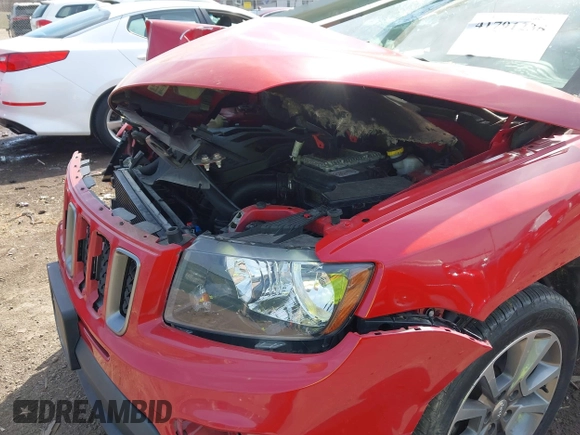 2017 Jeep Compass 75th Anniversary Edition with VIN 1C4NJDBB8HD101445, listed as a IAAI auction lot 41791238 with 35,526 mi miles. Bid and sale history available at carsss.com. Image 10.