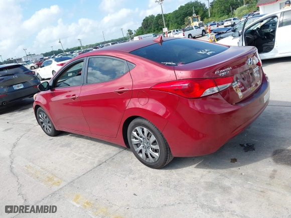 2012 Hyundai Elantra GLS with VIN KMHDH4AE8CU466814, listed as a IAAI auction lot 41933252 with 134,640 mi miles. Bid and sale history available at carsss.com. Image 14.