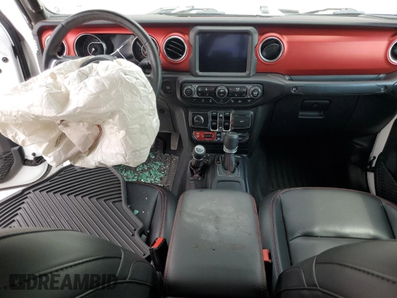 2021 Jeep Gladiator Rubicon z VIN 1C6JJTBG0ML624275, wystawiony jako Copart lot #62840275 z przebiegiem Nie podano mil oraz Szkoda całkowita • Salvage title. Historia ofert i sprzedaży dostępna na DreamBid. Obrazek 8.