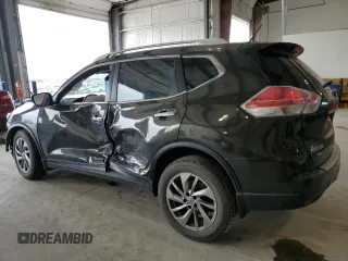 2015 Nissan Rogue SV with VIN 5N1AT2MT1FC774630, listed as a Copart auction lot 51665575 with 0 mi miles and Salvage Title. Bid and sale history available at carsss.com. Image 2.