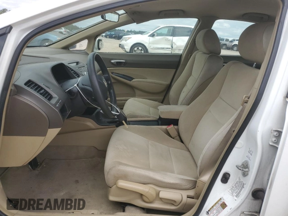 2008 Honda Civic LX with VIN 2HGFA165X8H328874, listed as a Copart auction lot 53708555 with 99,868 mi miles and Salvage Title. Bid and sale history available at DreamBid. Image 7.