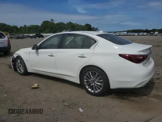 2020 Infiniti Q50 Luxe with VIN JN1EV7AR3LM250247, listed as a Copart auction lot 61791325 with 92,079 mi miles and Salvage title. Bid and sale history available at DreamBid. Image 2.