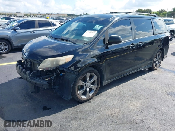 2011 Toyota Sienna SE with VIN 5TDXK3DC9BS122337, listed as a IAAI auction lot 42245460 with 270,970 mi miles and . Bid and sale history available at DreamBid. Image 2.