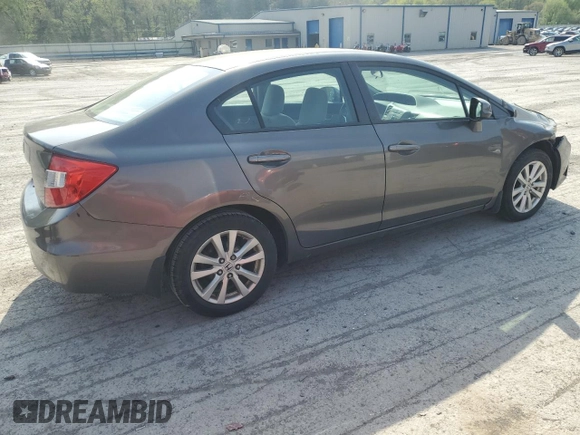 2012 Honda Civic EX with VIN 19XFB2F84CE323959, listed as a Copart auction lot 54583645 with 199,528 mi miles and Salvage Title. Bid and sale history available at DreamBid. Image 3.
