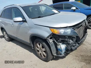 2012 Kia Sorento LX with VIN 5XYKT4A26CG292968, listed as a IAAI auction lot 42066841 with 215,295 mi miles. Bid and sale history available at carsss.com. Image 1.
