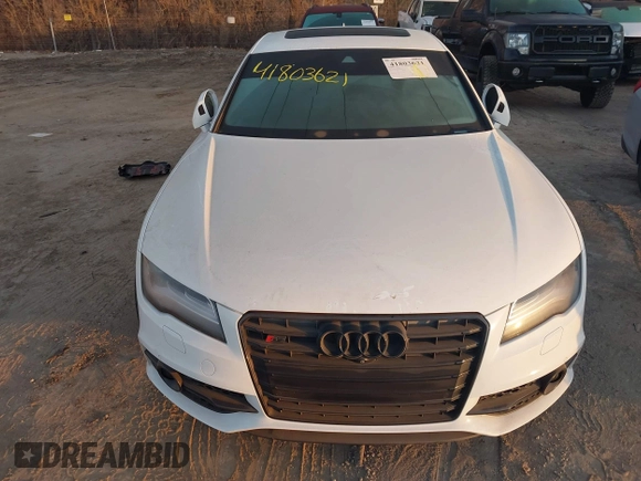 2014 Audi S7 Prestige with VIN WAUW2AFC1EN039425, listed as a IAAI auction lot 41803621 with 73,819 mi miles. Bid and sale history available at carsss.com. Image 6.