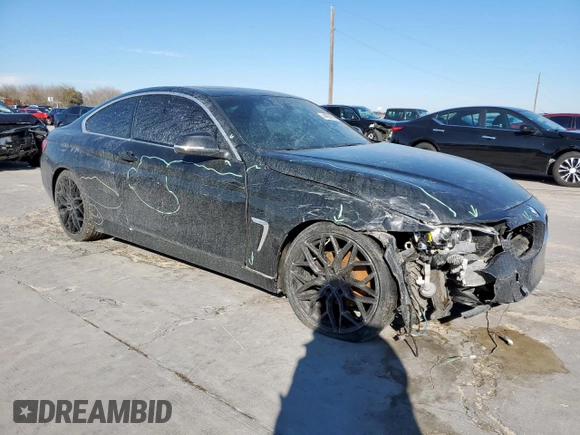 2016 BMW 4 Series 428i with VIN WBA3N7C56GK227400, listed as a Copart auction lot 44924745 with 96,598 mi miles and Salvage Title. Bid and sale history available at carsss.com. Image 4.