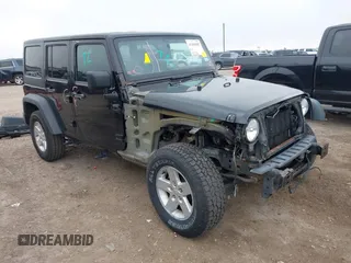 2018 Jeep Wrangler Unlimited Sport S z VIN 1C4BJWDG2JL926741, wystawiony jako IAAI lot #41480902 z przebiegiem 78 278 mil mil oraz . Historia ofert i sprzedaży dostępna na DreamBid. Obrazek 1.