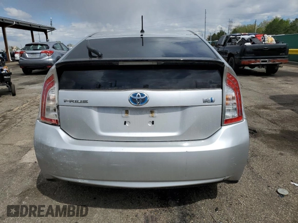 2013 Toyota Prius One with VIN JTDKN3DU0D5586264, listed as a Copart auction lot 55072005 with 105,115 mi miles and Salvage Title. Bid and sale history available at DreamBid. Image 6.