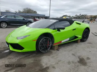 2017 Lamborghini Huracan LP 610-4 с VIN ZHWUR1ZF7HLA05866, выставлен на аукционе Copart как лот 44950255 с пробегом 18 205 миль миль и Списание • Salvage title. История ставок и продаж доступна на DreamBid. Изображение 1.