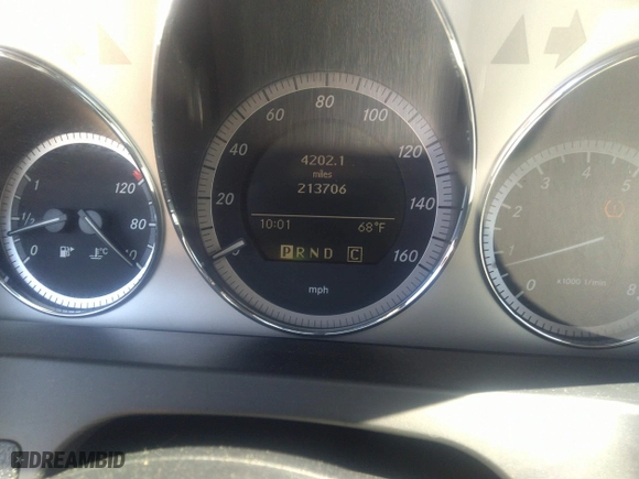 2009 Mercedes-Benz C-Class 3.0L Sport with VIN WDDGF54X59R056788, listed as a IAAI auction lot 42050204 with 213,706 mi miles. Bid and sale history available at carsss.com. Image 7.