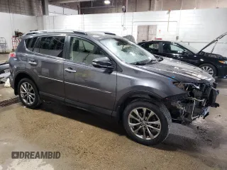 2018 Toyota RAV4 Limited with VIN JTMDFREV2JJ207798, listed as a Copart auction lot 53520235 with 76,657 mi miles and Salvage Title. Bid and sale history available at carsss.com. Image 4.