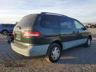 2002 Toyota Sienna LE with VIN 4T3ZF13C72U493367, listed as a Copart auction lot 46255805 with 167,425 mi miles and Salvage title. Bid and sale history available at DreamBid. Image 3.