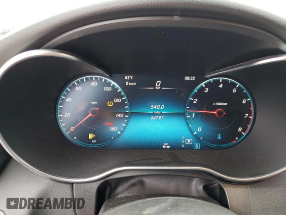 2020 Mercedes-Benz C 300 with VIN WDDWF8DBXLR531683, listed as a Copart auction lot 60131475 with 64,797 mi miles and Salvage title. Bid and sale history available at DreamBid. Image 9.
