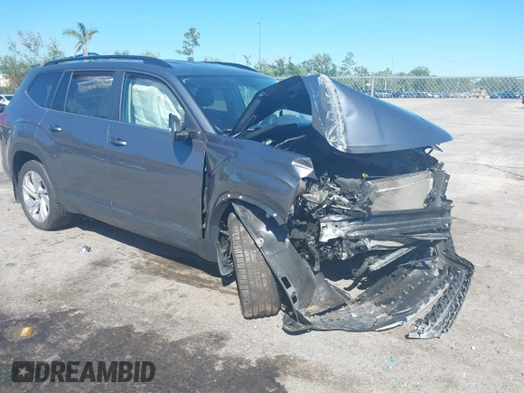 2021 Volkswagen Atlas SE with VIN 1V2WR2CA3MC602149, listed as a IAAI auction lot 41845288 with 59,941 mi miles and . Bid and sale history available at DreamBid. Image 1.