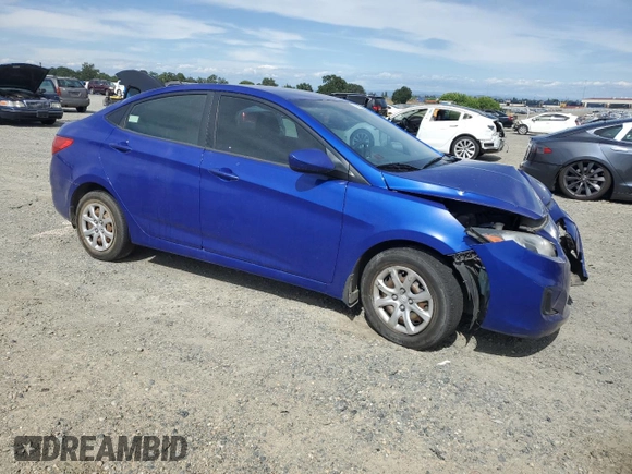 2012 Hyundai Accent GLS z VIN KMHCT4AE9CU119518, wystawiony jako Copart lot #57085605 z przebiegiem 118 444 mil mil oraz Tytuł czysty. Historia ofert i sprzedaży dostępna na DreamBid. Obrazek 4.