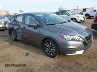 2021 Nissan Versa SV with VIN 3N1CN8EV2ML810775, listed as a IAAI auction lot 41791423 with 65,159 mi miles. Bid and sale history available at carsss.com. Image 1.