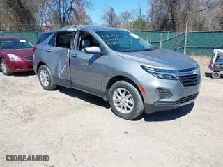 2024 Chevrolet Equinox LT with VIN 3GNAXTEG1RL271440, listed as a IAAI auction lot 41863055 with 20,746 mi miles. Bid and sale history available at carsss.com. Image 1.