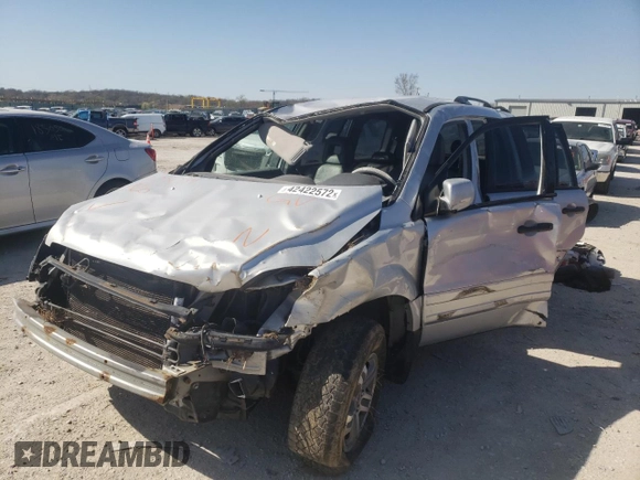 2004 Honda Pilot EX with VIN 2HKYF18574H553034, listed as a Copart auction lot 42422572 with Not Provided miles and Non Repairable. Bid and sale history available at DreamBid. Image 2.