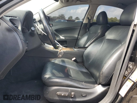 2009 Lexus IS with VIN JTHBK262095095309, listed as a Copart auction lot 53967055 with 202,914 mi miles and Salvage Title. Bid and sale history available at carsss.com. Image 7.