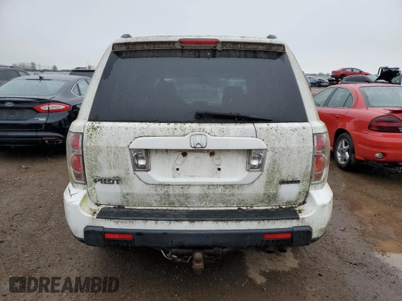 2008 Honda Pilot EX-L with VIN 5FNYF18558B020362, listed as a Copart auction lot 55351635 with 160,149 mi miles and Clean Title. Bid and sale history available at carsss.com. Image 6.