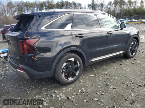 2025 Kia Sorento Hybrid EX with VIN KNDRHDJGXS5338773, listed as a Copart auction lot 47635515 with 2,904 mi miles and Salvage Title. Bid and sale history available at carsss.com. Image 3.