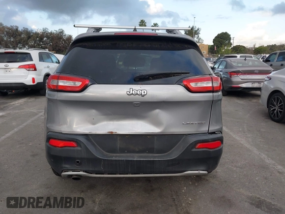 2017 Jeep Cherokee Limited with VIN 1C4PJLDB4HW526035, listed as a IAAI auction lot 41549295 with 74,548 mi miles. Bid and sale history available at carsss.com. Image 16.