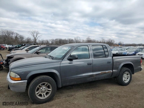 2004 Dodge Dakota SLT with VIN 1D7HL48N44S520347, listed as a Copart auction lot 46732715 with 169,029 mi miles and Clean Title. Bid and sale history available at carsss.com. Image 1.