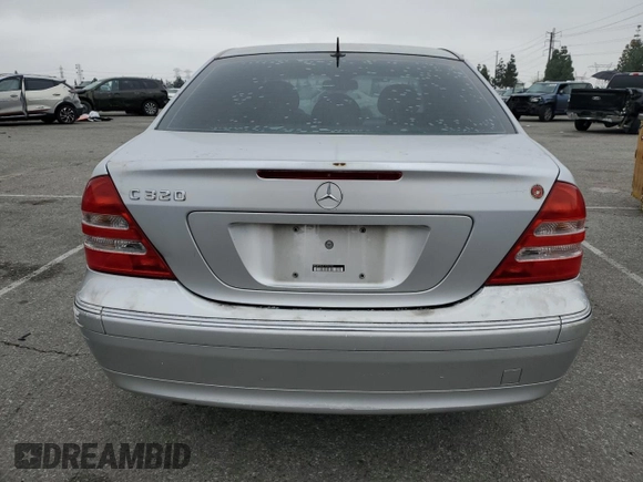 2001 Mercedes-Benz C 320 with VIN WDBRF64J01F124150, listed as a Copart auction lot 50624475 with Not Provided miles and Clean Title. Bid and sale history available at DreamBid. Image 6.