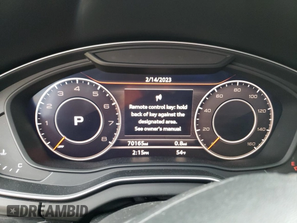 2018 Audi Q5 Premium Plus with VIN WA1BNAFY8J2129729, listed as a Copart auction lot 41141563 with 70,165 mi miles and . Bid and sale history available at DreamBid. Image 9.
