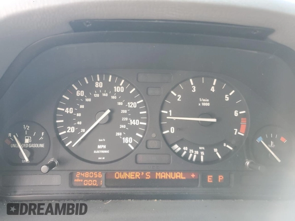 1993 BMW 7 Series with VIN WBAGD4323PDE63700, listed as a Copart auction lot 79675024 with 248,056 mi miles and Clean title. Bid and sale history available at DreamBid. Image 9.