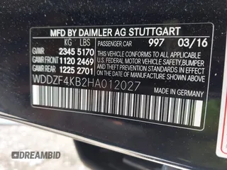 2017 Mercedes-Benz E 300 Luxury с VIN WDDZF4KB2HA012027, выставлен на аукционе IAAI как лот 42490873 с пробегом 95 361 миль миль и . История ставок и продаж доступна на DreamBid. Изображение 9.