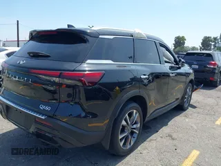 2023 Infiniti QX60 Luxe with VIN 5N1DL1FR2PC332501, listed as a IAAI auction lot 42486078 with 5,842 mi miles and . Bid and sale history available at DreamBid. Image 4.