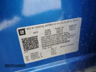 2019 Chevrolet Equinox LT with VIN 3GNAXKEV5KS524506, listed as a Copart auction lot 49695895 with 34,006 mi miles and Salvage Title. Bid and sale history available at DreamBid. Image 15.