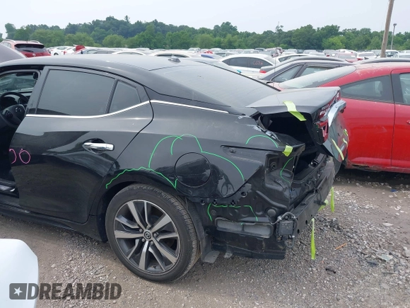 2020 Nissan Maxima SV with VIN 1N4AA6CV3LC360108, listed as a IAAI auction lot 42514852 with 96,640 mi miles and . Bid and sale history available at DreamBid. Image 6.