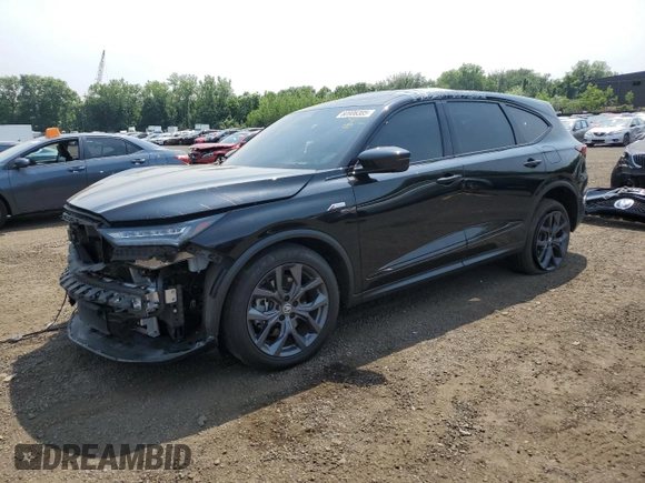 2024 Acura MDX w/A-Spec Package with VIN 5J8YE1H08RL001232, listed as a Copart auction lot 60906385 with 61,898 mi miles and Salvage title. Bid and sale history available at DreamBid. Image 1.