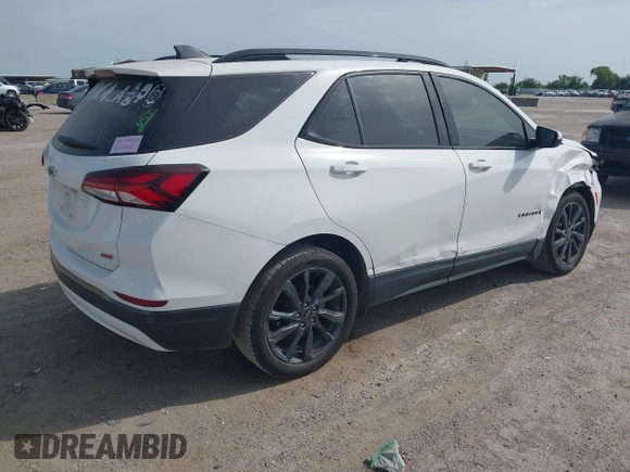 2022 Chevrolet Equinox RS with VIN 3GNAXMEV9NS199374, listed as a IAAI auction lot 42640182 with 56,560 mi miles and . Bid and sale history available at DreamBid. Image 4.