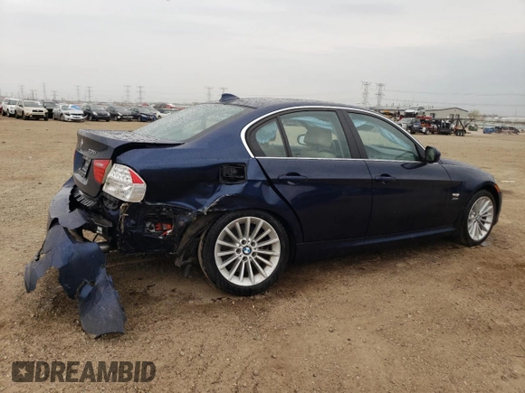 2011 BMW 3 Series 335i xDrive with VIN WBAPL5C54BA919777, listed as a Copart auction lot 53599895 with Not provided miles and Salvage title. Bid and sale history available at DreamBid. Image 3.