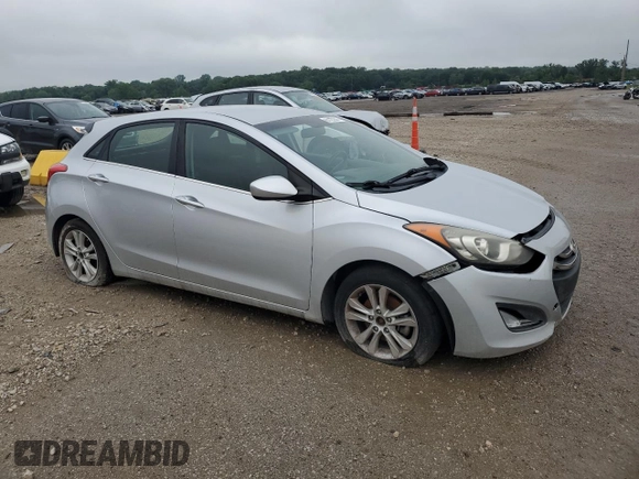 2014 Hyundai Elantra GT with VIN KMHD35LH8EU196479, listed as a Copart auction lot 61127244 with 0 mi miles and Salvage Title. Bid and sale history available at carsss.com. Image 4.