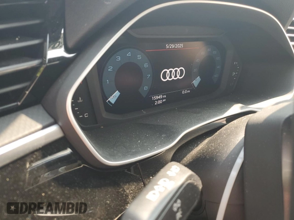 2024 Audi Q3 S line Premium with VIN WA1DECF33R1130720, listed as a Copart auction lot 59292025 with 15,949 mi miles and Salvage title. Bid and sale history available at DreamBid. Image 9.