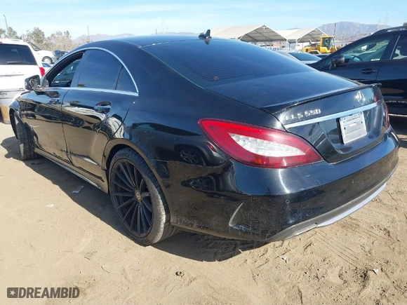 2015 Mercedes-Benz CLS-Class CLS 550 with VIN WDDLJ7DB8FA140210, listed as a IAAI auction lot 41417964 with 106,721 mi miles. Bid and sale history available at carsss.com. Image 3.