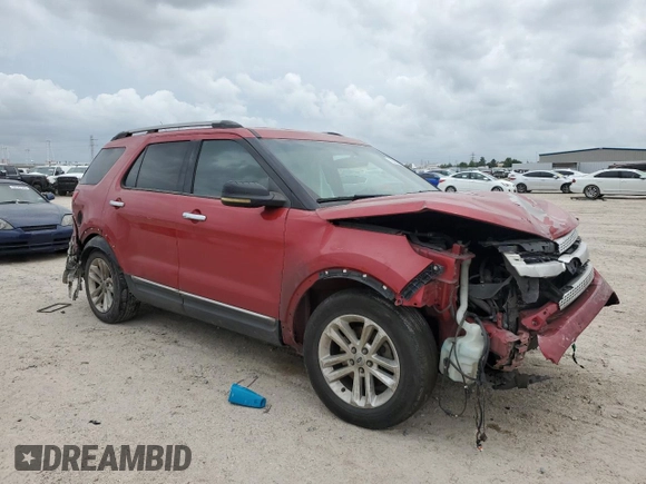 2011 Ford Explorer XLT with VIN 1FMHK7D80BGA42535, listed as a Copart auction lot 55138595 with 249,238 mi miles and Salvage title. Bid and sale history available at DreamBid. Image 4.