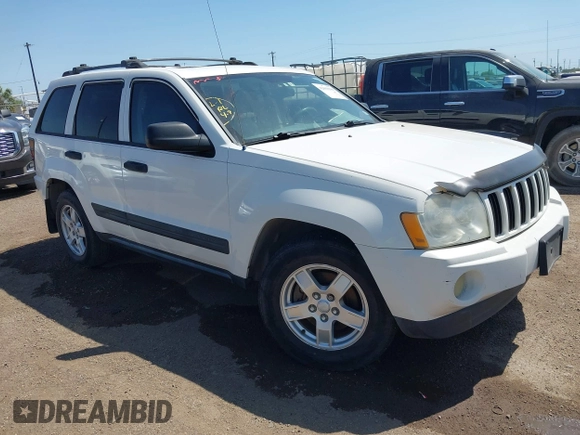 2005 Jeep Grand Cherokee Laredo with VIN 1J4GS48K95C554353, listed as a IAAI auction lot 42003580 with Not Provided miles and . Bid and sale history available at DreamBid. Image 1.