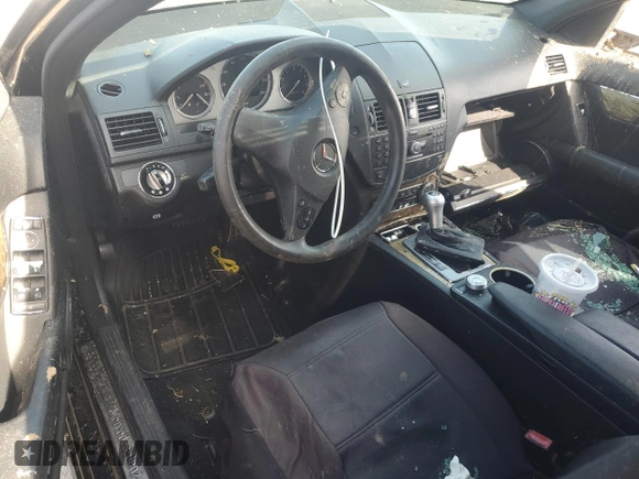 2008 Mercedes-Benz C 350 Sport with VIN WDDGF56X98R030478, listed as a Copart auction lot 48744965 with 181,423 mi miles and Salvage Title. Bid and sale history available at DreamBid. Image 8.